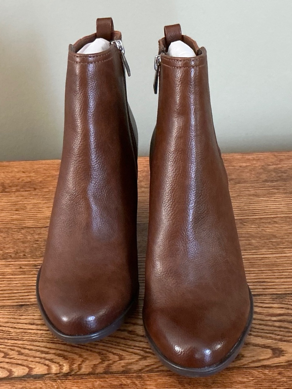 NEW Naturalizer Ankle Boots Style Jodi Zip Side Brown 10M - Picture 4 of 16